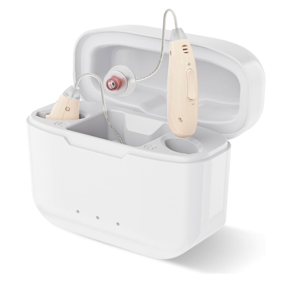 Hearing Aids for Seniors Rechargeable OTC Noise Cancelling Behind the Ear